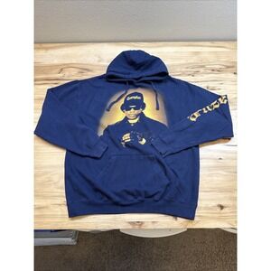 Eazy E Compton Portrait Men's Unisex Top Hoodie Sweatshirt Size Medium - Blue